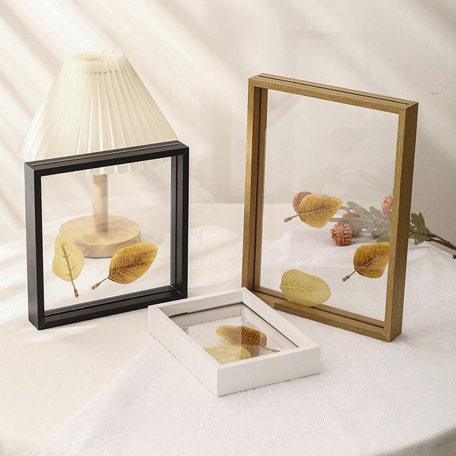 A4 Wooden Glass Photo Frame Picture Frame Photo Frame Stand Holder Dry  Flower Holder Wedding Picture